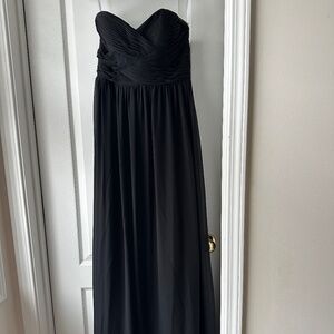 Revelry Black Chiffon Kennedy Dress